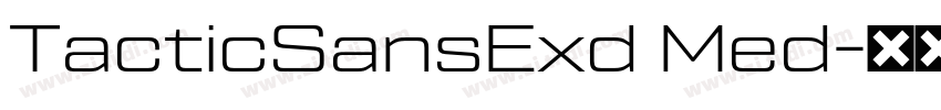 TacticSansExd Med字体转换
